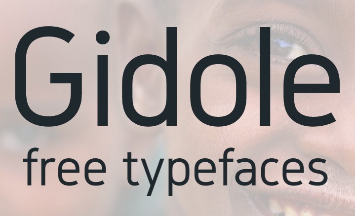 Gidole free typefaces
